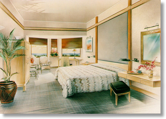 interior perspective - standard guest room